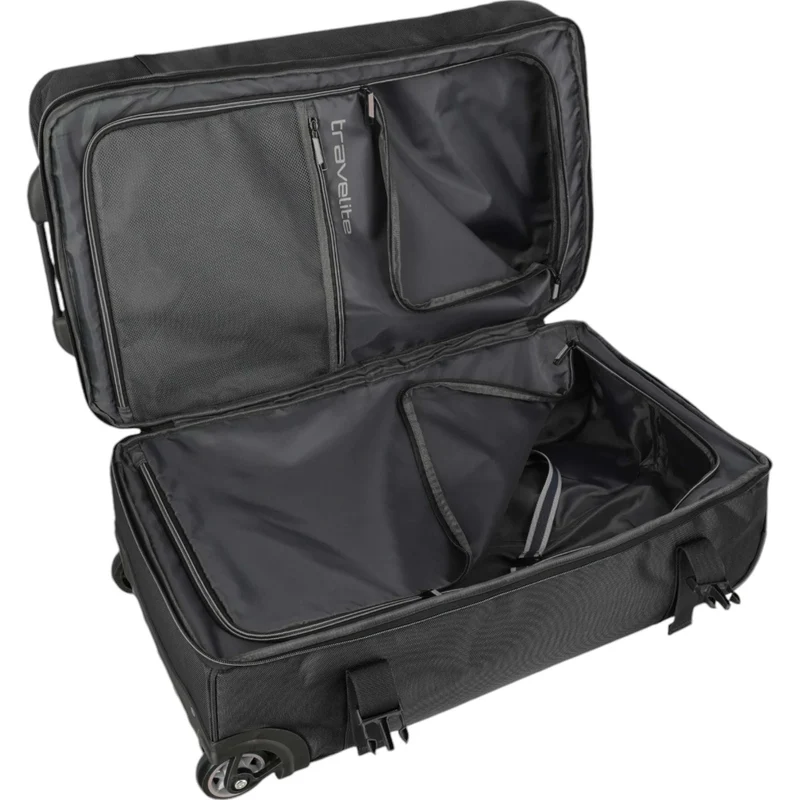 Travelite Basics Tarifa Rollenreisetasche 70 cm -Schwarz