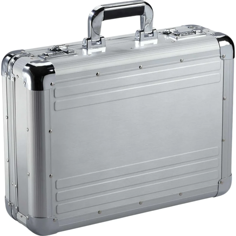 Dermata Aktenkoffer aus Aluminium 45 cm -Silber