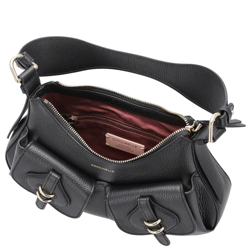 Coccinelle Mavery Pocket - Schultertasche 29 cm (noir)