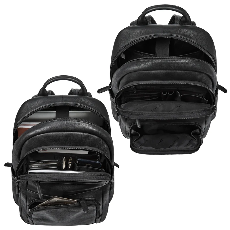 "Ramiro" Business Rucksack Herren Leder Laptoprucksack 15.6 - 16 Zoll
