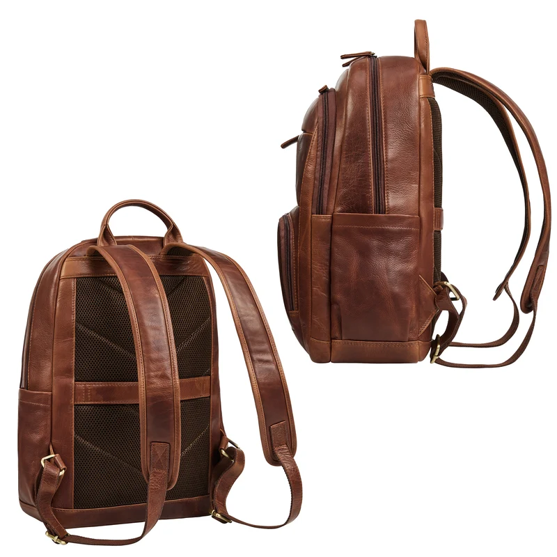 "Ramiro" Business Rucksack Herren Leder Laptoprucksack 15.6 - 16 Zoll