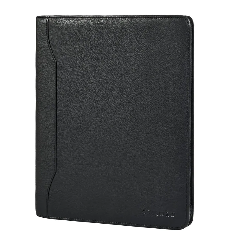 "Wesley" Elegante Dokumentenmappe A4 Leder mit Reißverschluss