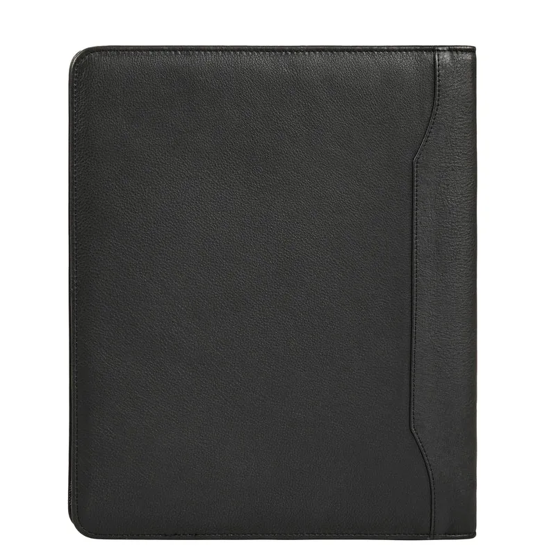 "Wesley" Elegante Dokumentenmappe A4 Leder mit Reißverschluss