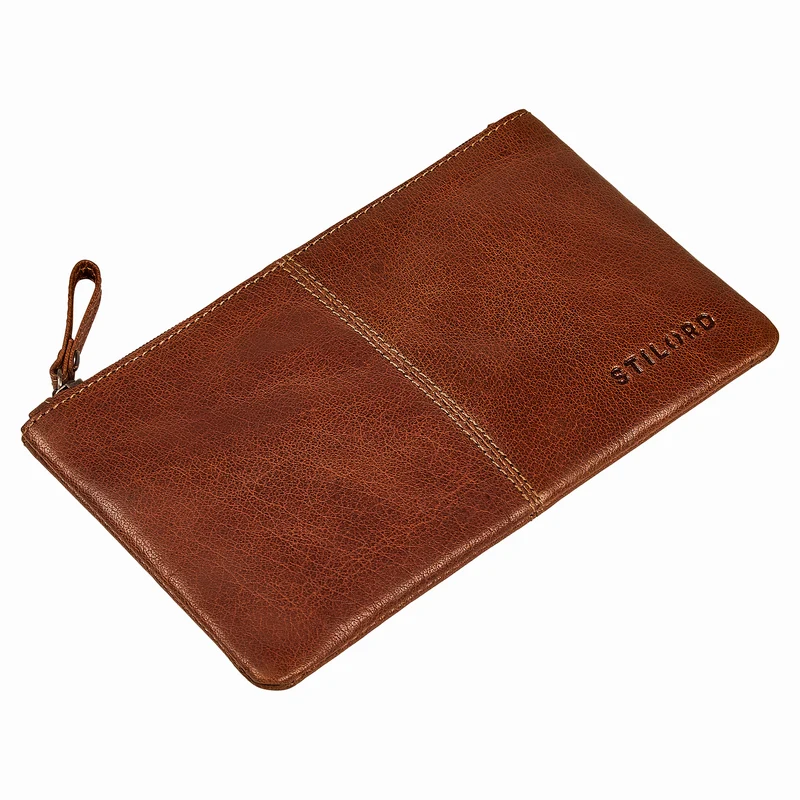 "Adil" Banktasche Leder Herren & Damen Geldtasche Echtleder klein
