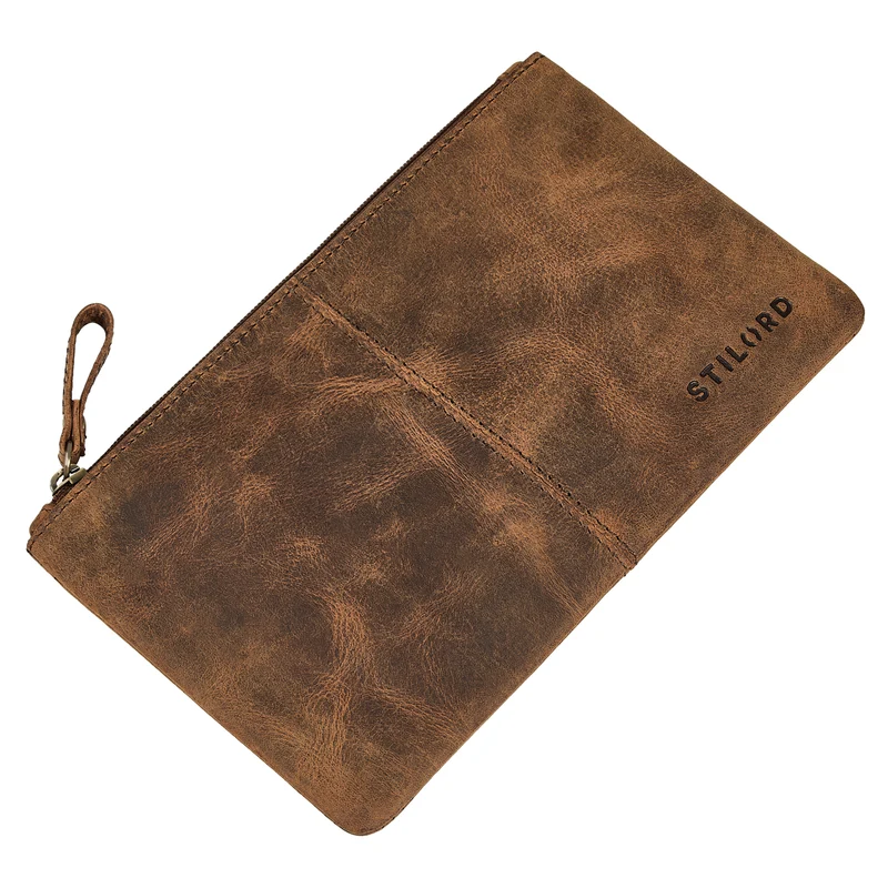 "Adil" Banktasche Leder Herren & Damen Geldtasche Echtleder klein