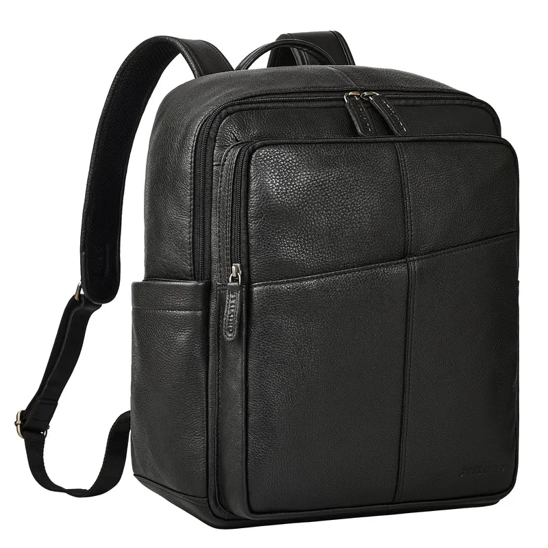 "Maurizio" Großer Leder Rucksack Herren Laptoprucksack 15,6 Zoll