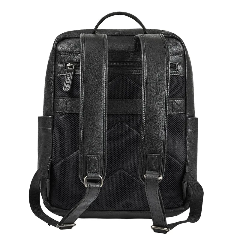 "Maurizio" Großer Leder Rucksack Herren Laptoprucksack 15,6 Zoll