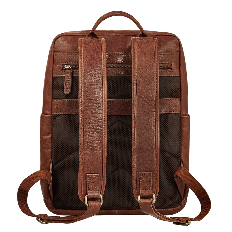 "Maurizio" Großer Leder Rucksack Herren Laptoprucksack 15,6 Zoll