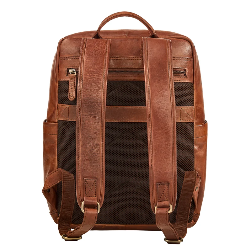"Maurizio" Großer Leder Rucksack Herren Laptoprucksack 15,6 Zoll