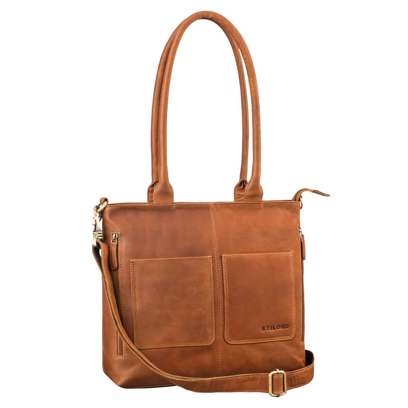 "Merry" 3in1 Vintage Shopper Leder Handtasche Damen Große Henkeltasche