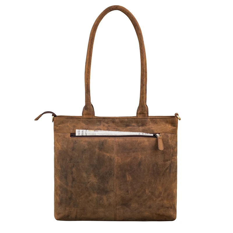 "Merry" 3in1 Vintage Shopper Leder Handtasche Damen Große Henkeltasche