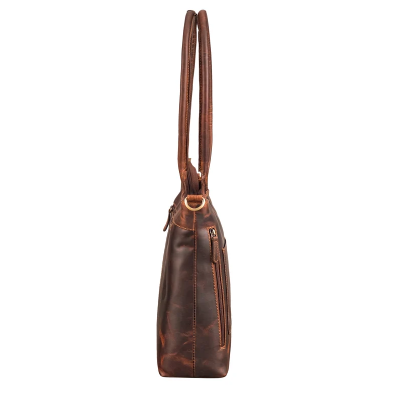 "Merry" 3in1 Vintage Shopper Leder Handtasche Damen Große Henkeltasche