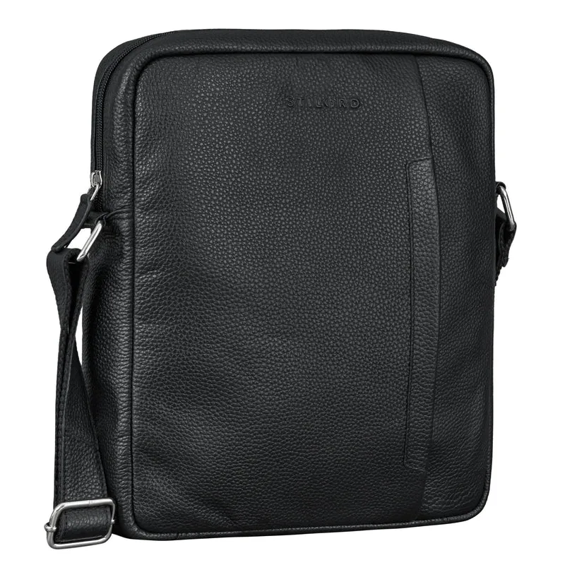 "Sergio" Ledertasche Herren Umhängetasche mittelgroß Tablet 11 Zoll