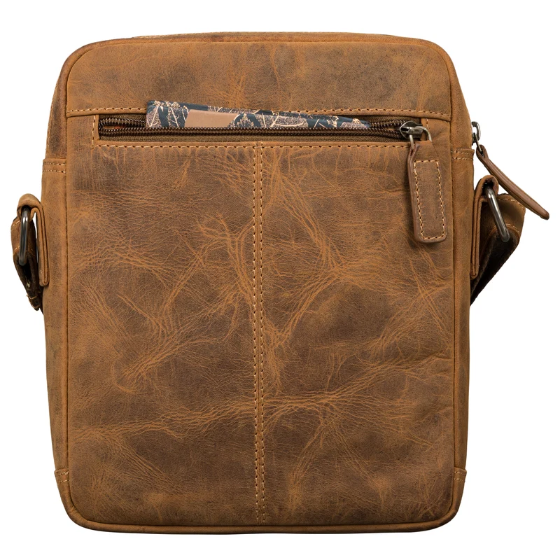 "Kony" Vintage Umhängetasche Herren Leder Robuste Kleine Messenger Bag