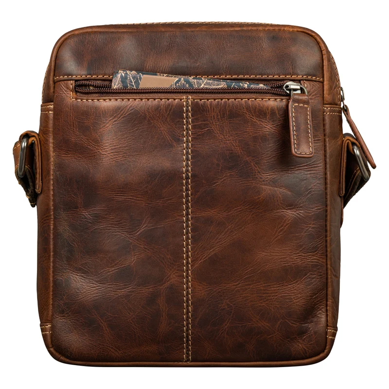 "Kony" Vintage Umhängetasche Herren Leder Robuste Kleine Messenger Bag