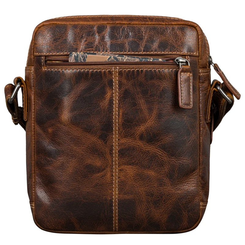 "Kony" Vintage Umhängetasche Herren Leder Robuste Kleine Messenger Bag