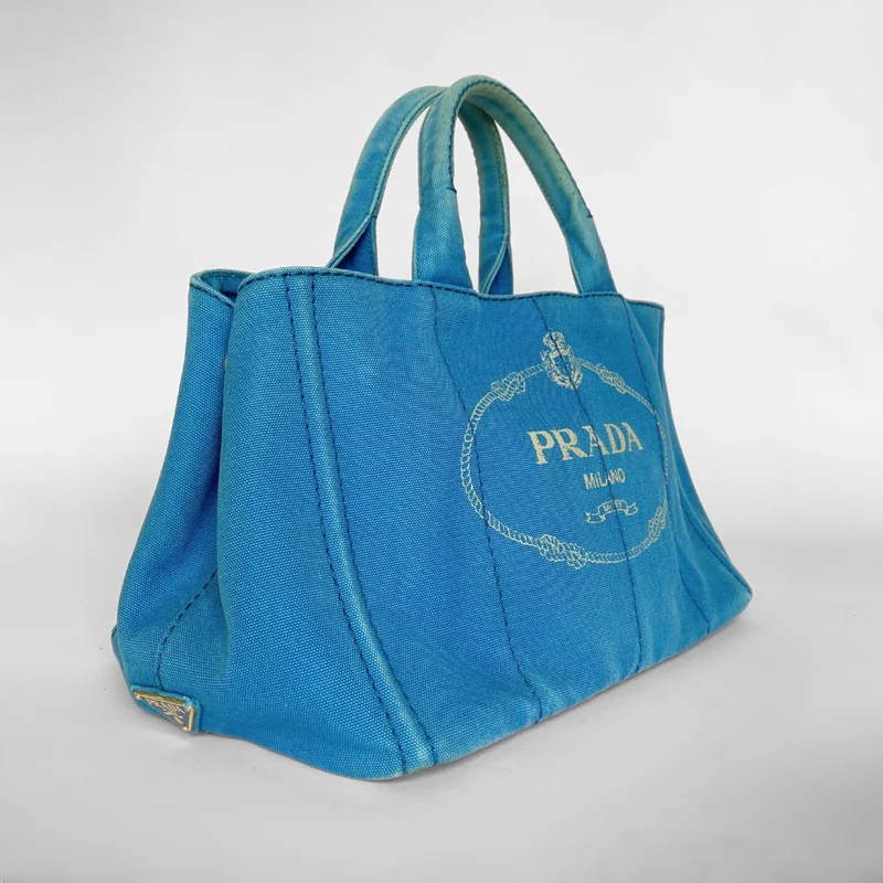 Prada Canapa Tote Large Canvas