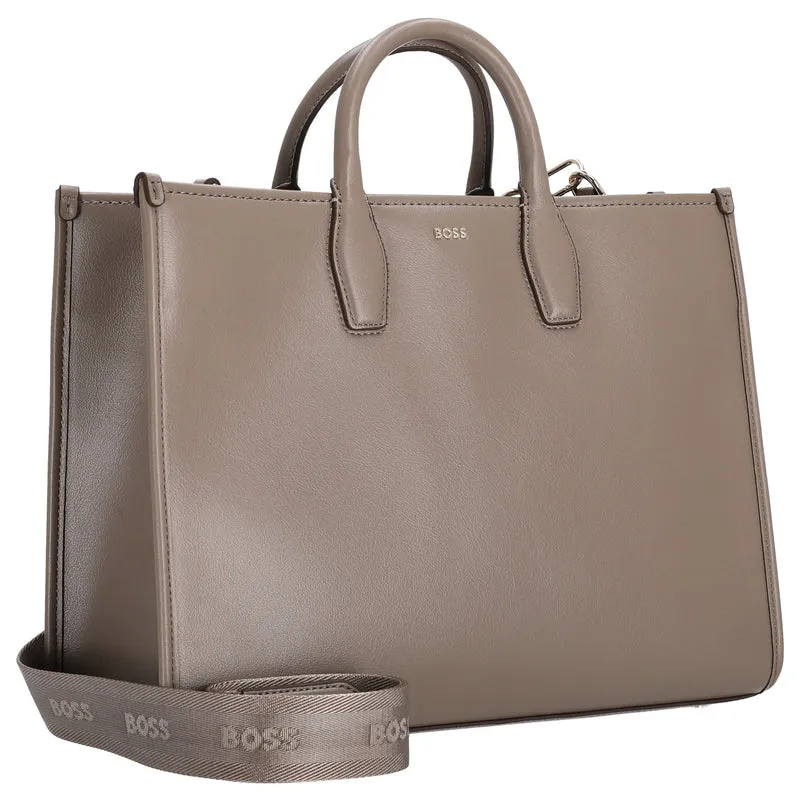 BOSS Women Sandy MED Tote - Shopper 36 cm (brown overflow)