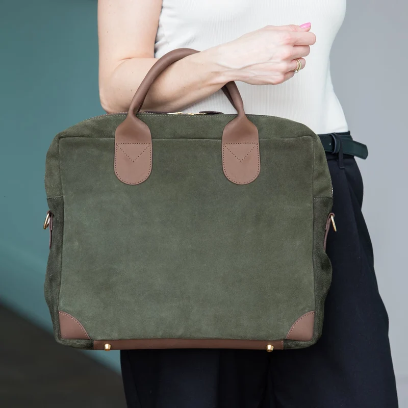 Leder Businessbag HARRINGTON -Khaki-