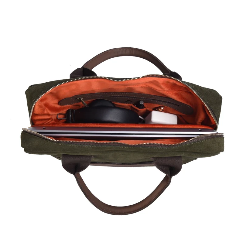 Leder Businessbag HARRINGTON -Khaki-
