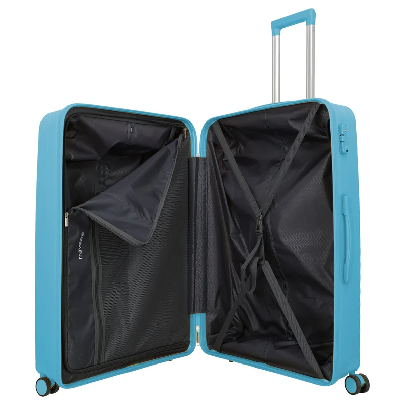 Travelite Pacific - 4-Rollen-Trolley Set 3tlg. (Light Blue)