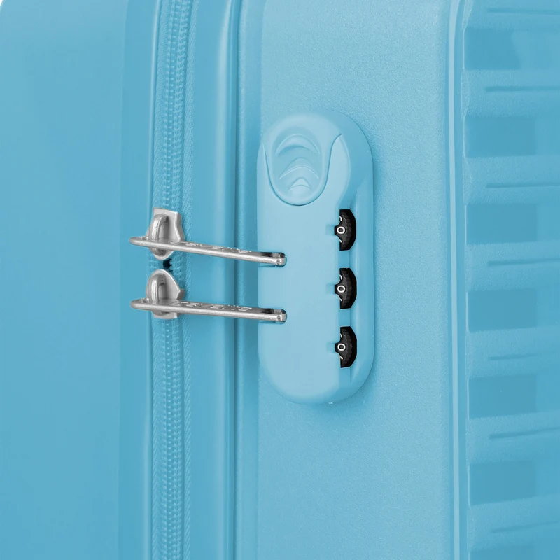 Travelite Pacific - 4-Rollen-Trolley Set 3tlg. (Light Blue)