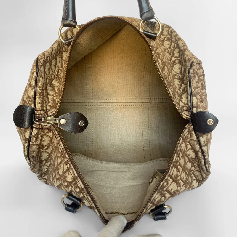 Dior Bowlingtas groot schuin canvas