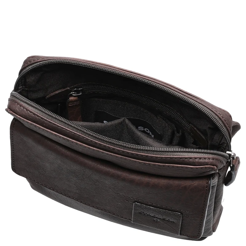 Strellson Hyde Park 1.0 Marcus - Umhängetasche XS 22 cm (darkbrown)