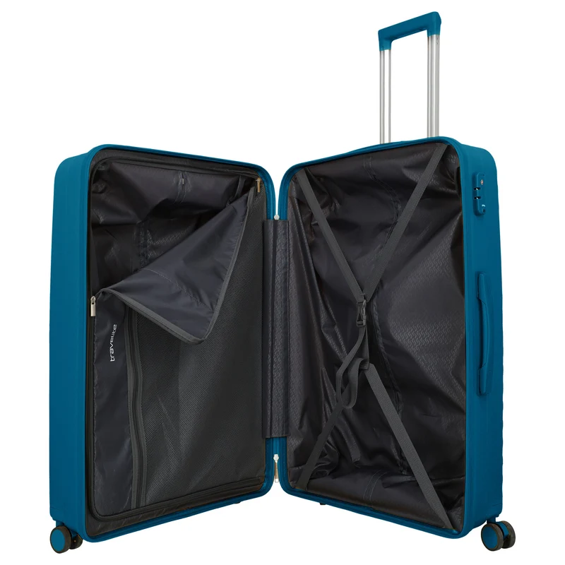 Travelite Pacific - 4-Rollen-Trolley Set 3tlg. (petrol)