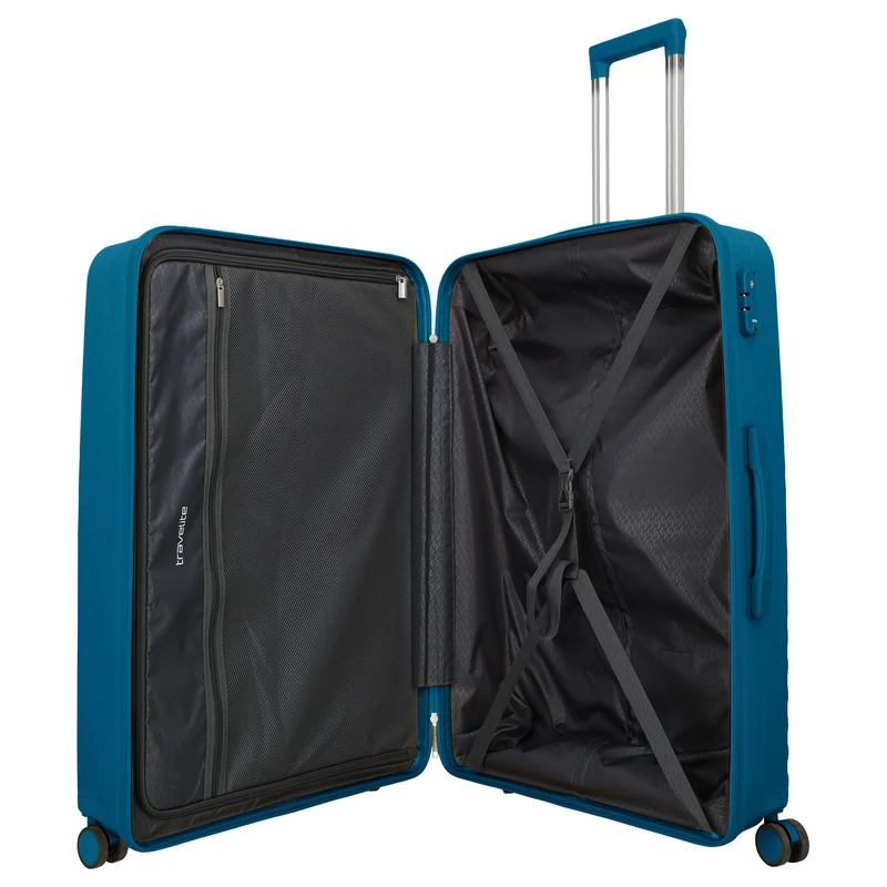 Travelite Pacific - 4-Rollen-Trolley Set 3tlg. (petrol)