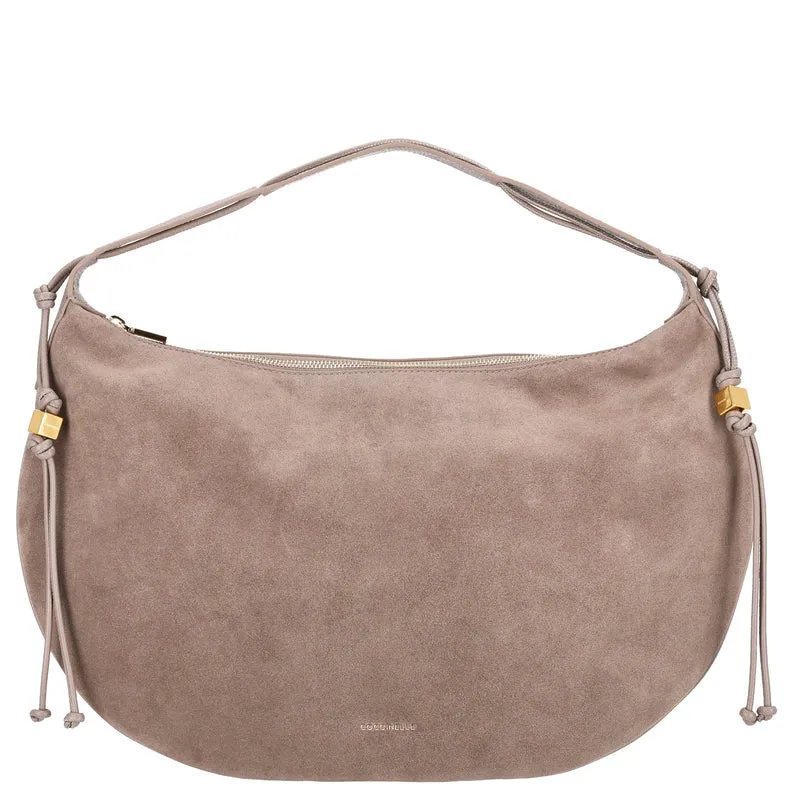 Coccinelle Thess Suede Bim - Schultertasche 45 cm (warm taupe)
