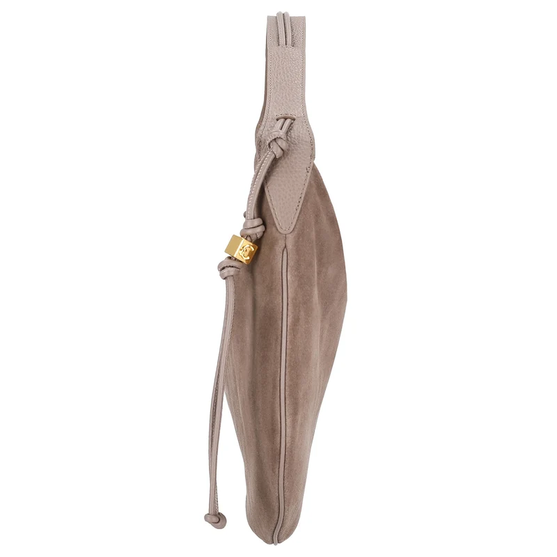 Coccinelle Thess Suede Bim - Schultertasche 45 cm (warm taupe)