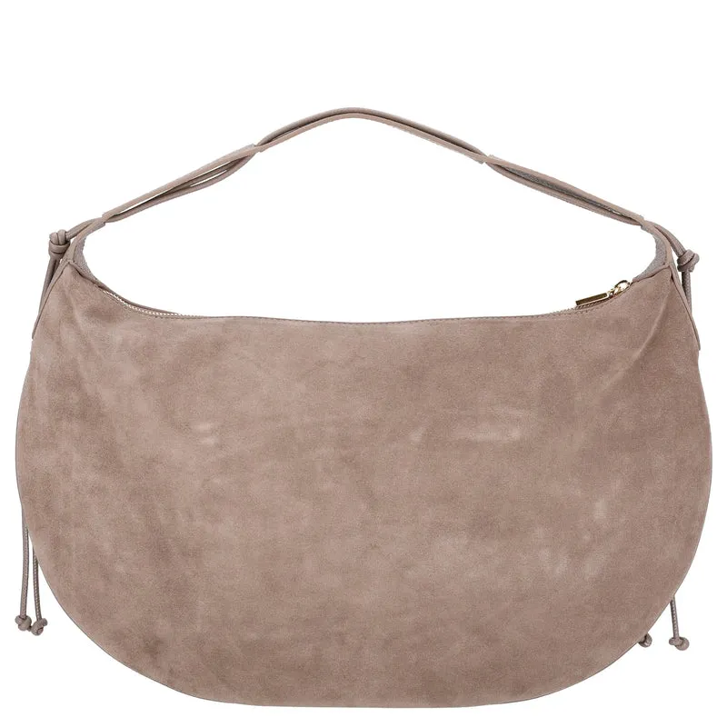Coccinelle Thess Suede Bim - Schultertasche 45 cm (warm taupe)