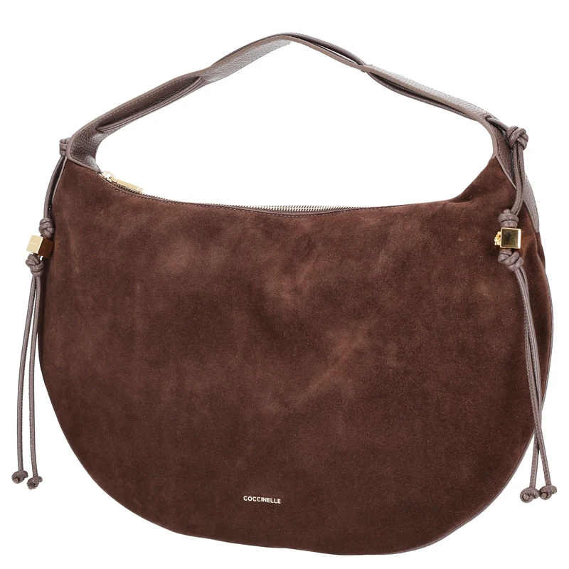 Coccinelle Thess Suede Bim - Schultertasche 45 cm (brunette/brunet)