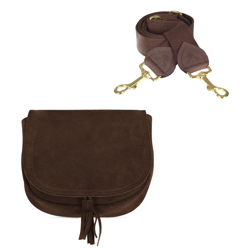 Handtasche SADDLEBAG -Braun-