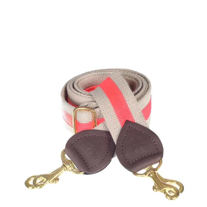 Schulterriemen Beige & Koralle