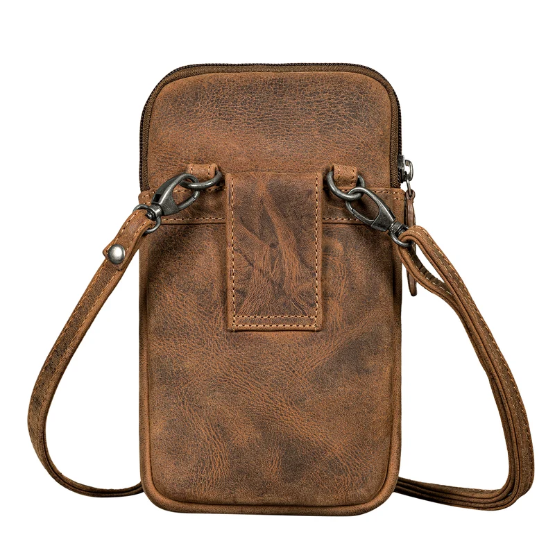 "Mikael" 3-in-1 Brusttasche Herren Leder Handytasche Gürteltasche