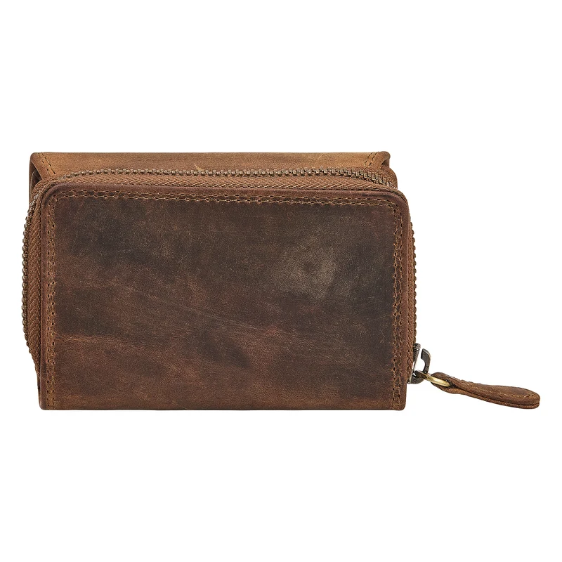 "Carina" Stylishes Portemonnaie Damen Leder Mittel-Groß RFID Schutz