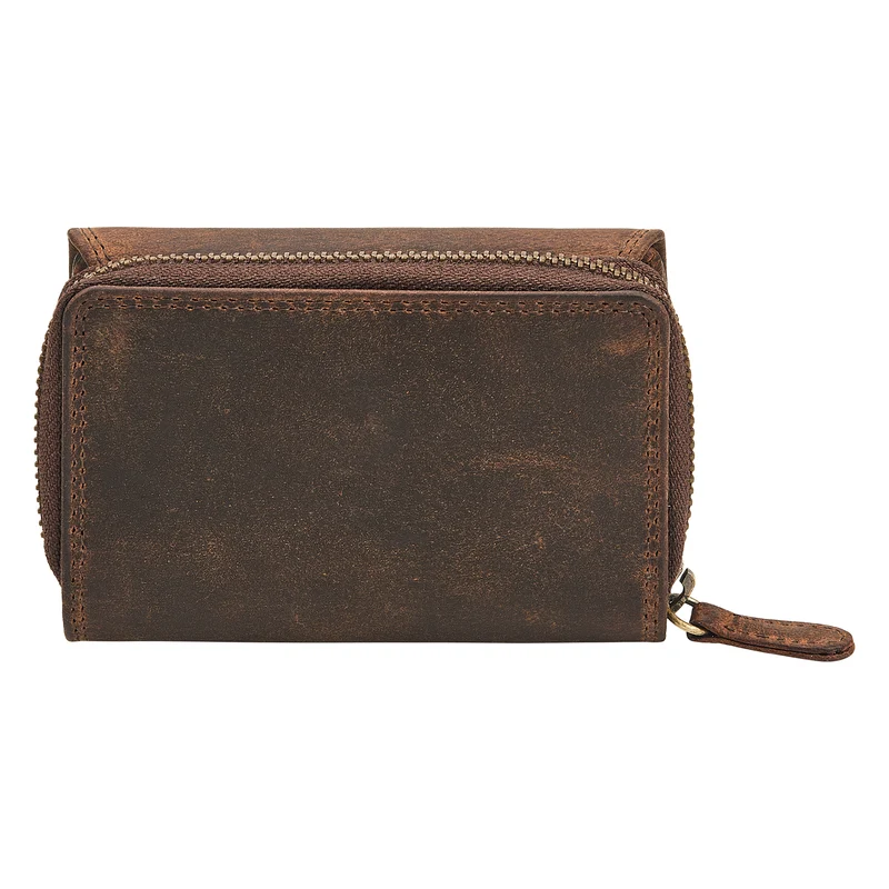 "Carina" Stylishes Portemonnaie Damen Leder Mittel-Groß RFID Schutz