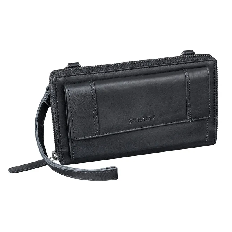 "Marigold" 3-in-1 Echtleder Geldbörse Handytasche Umhängetasche Damen