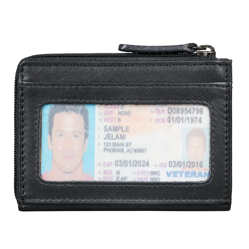 "Cardino" Mini Kredit-Kartenetui Echtleder RFID Schutz Herren & Damen