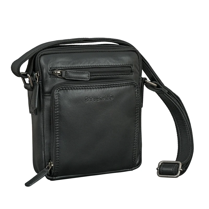 "Winston" Stylishe Umhängetasche Herren Klein Leder Tablet 9,7 Zoll