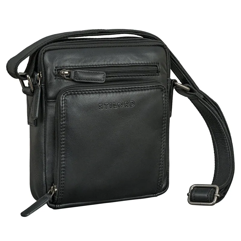 "Winston" Stylishe Umhängetasche Herren Klein Leder Tablet 9,7 Zoll