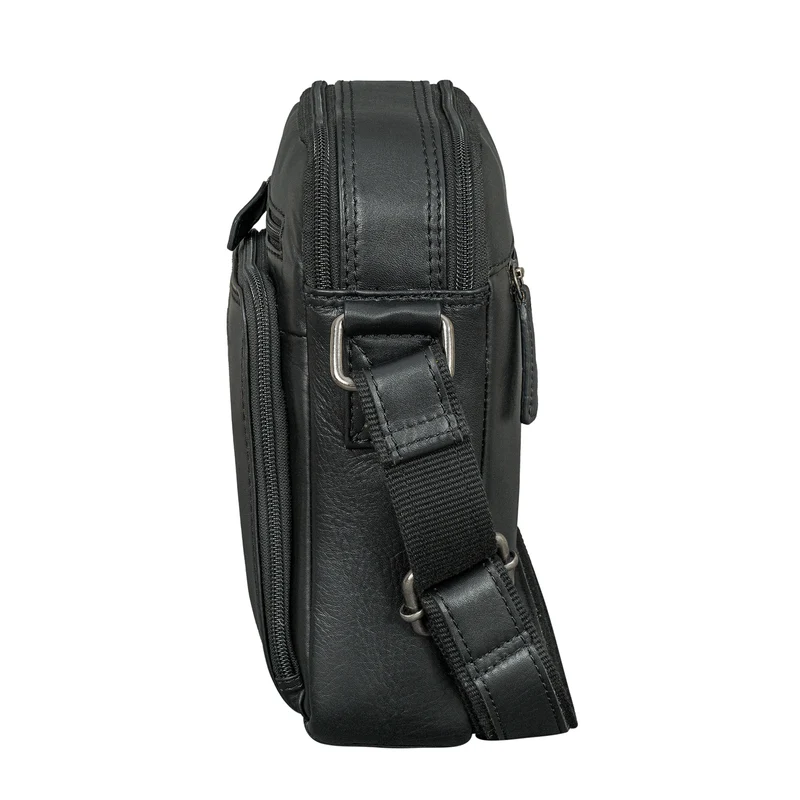 "Winston" Stylishe Umhängetasche Herren Klein Leder Tablet 9,7 Zoll