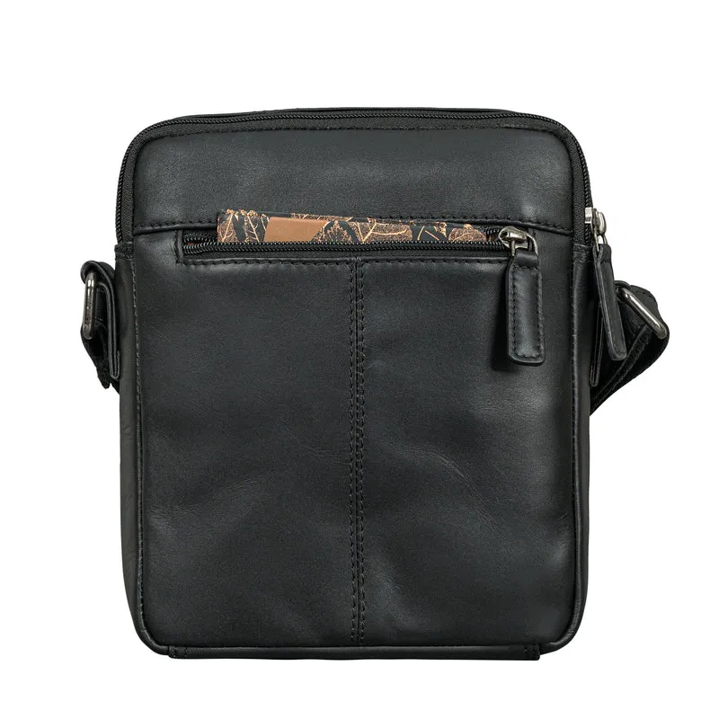 "Winston" Stylishe Umhängetasche Herren Klein Leder Tablet 9,7 Zoll