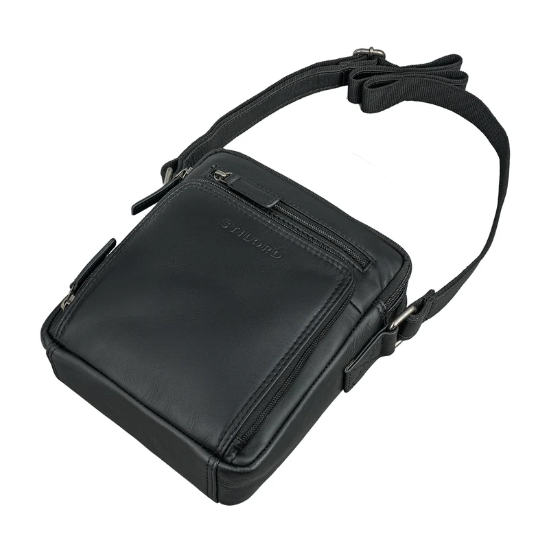 "Winston" Stylishe Umhängetasche Herren Klein Leder Tablet 9,7 Zoll