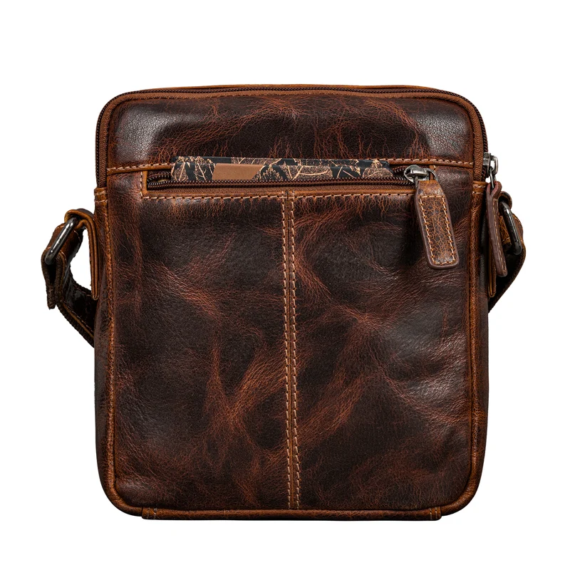 "Winston" Stylishe Umhängetasche Herren Klein Leder Tablet 9,7 Zoll
