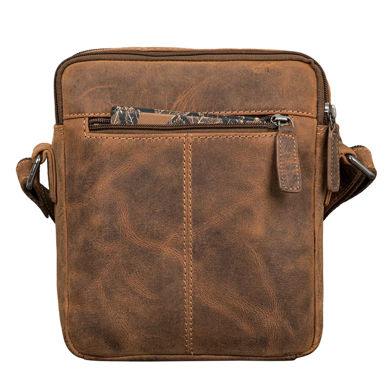 "Winston" Stylishe Umhängetasche Herren Klein Leder Tablet 9,7 Zoll
