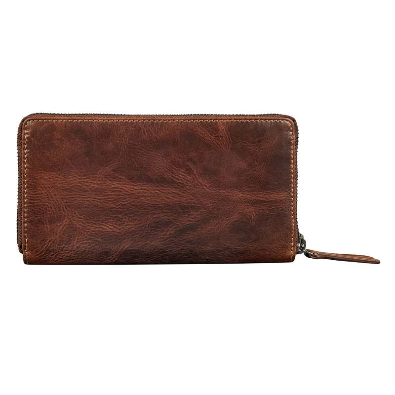 "Poppy" 3-in-1 XL Leder Geldbörse mit Handyfach Damen Clutch Tasche