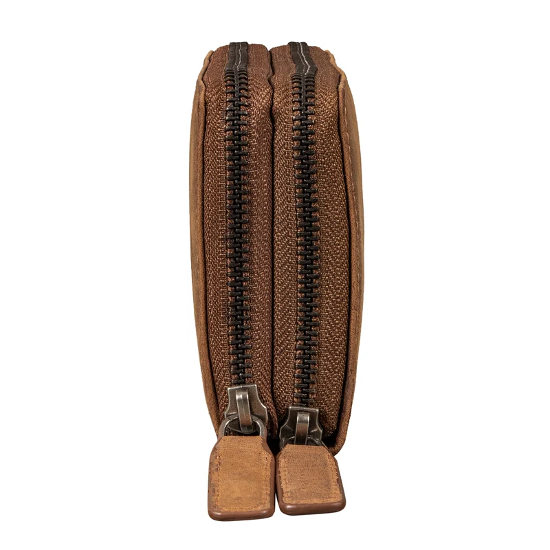 "Poppy" 3-in-1 XL Leder Geldbörse mit Handyfach Damen Clutch Tasche